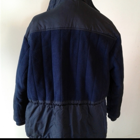 Polo Sport Ralph Lauren Fleece Jacket Large Winter Blue Warm parka L - Picture 2 of 6